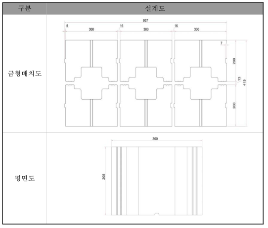 콘크리트 블록 설계도 (계속)