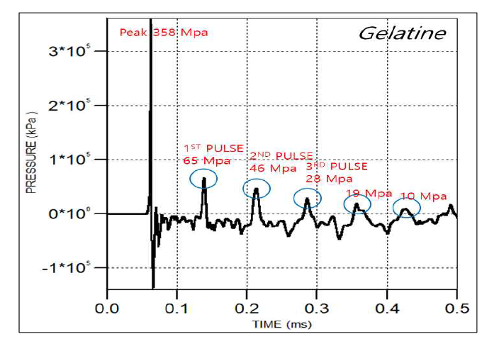 Pressure pulsation of Gelatine coupling case