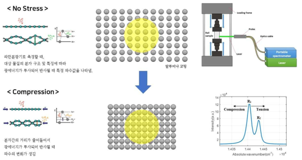 라만 산란 물질 측정 원리