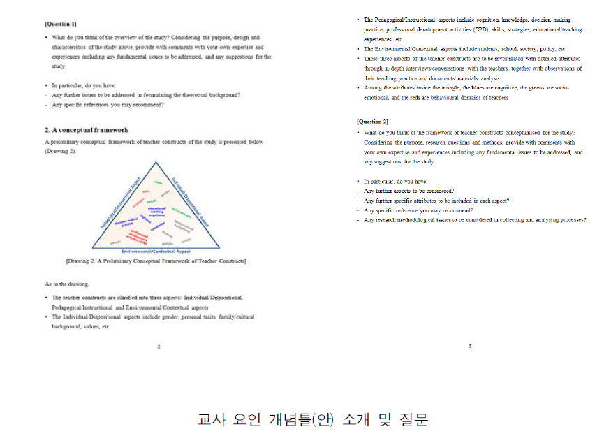 전문가 자문 그룹 대상 의견 조사(계속)