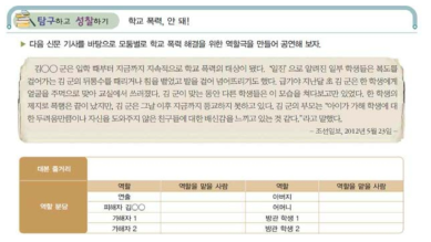 ‘도덕적 공감’ 관련 사례 『고등학교 생활과 윤리』 C교과서 95쪽