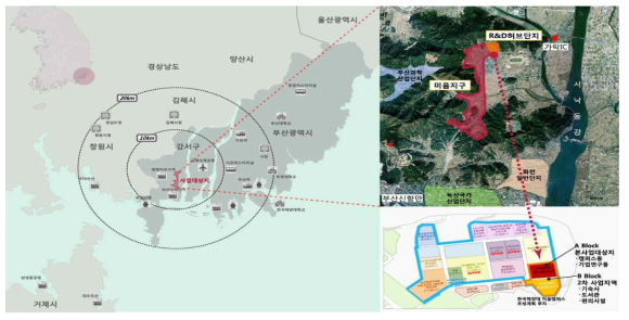 부산 산학융합지구 조성사업 부지 위치