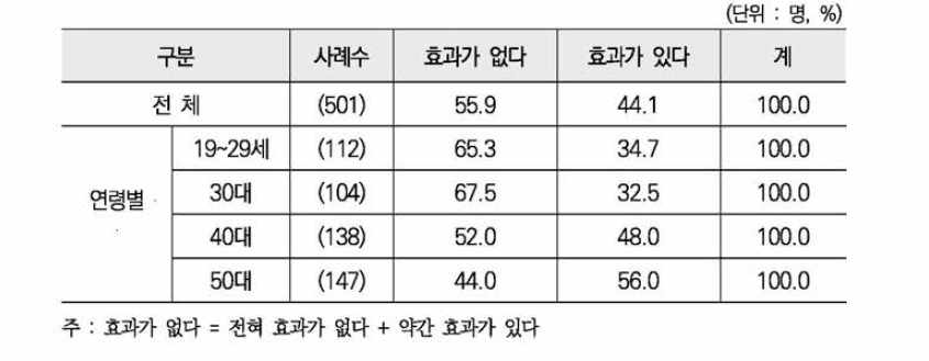 여성안전사업의 여성폭력 예방/방지 효과