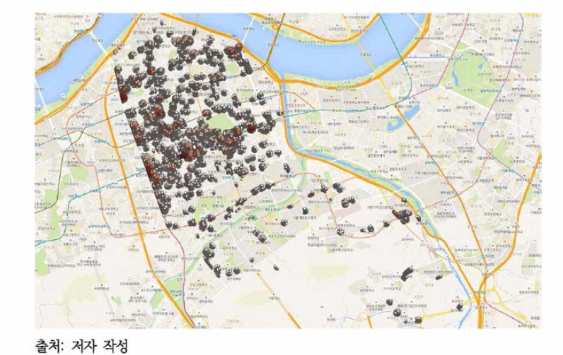 강남지역 성폭력 발생현황 포인트 데이터(전체)