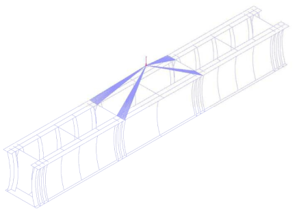 2F-Bending 해석모델 형상