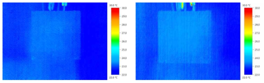 Control / MW-0.1 실험체의 열화상 이미지
