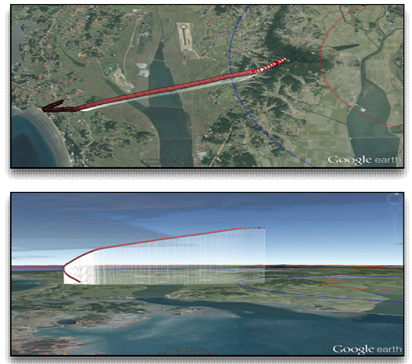2016년 1월 29일 비행실험 3D 경로