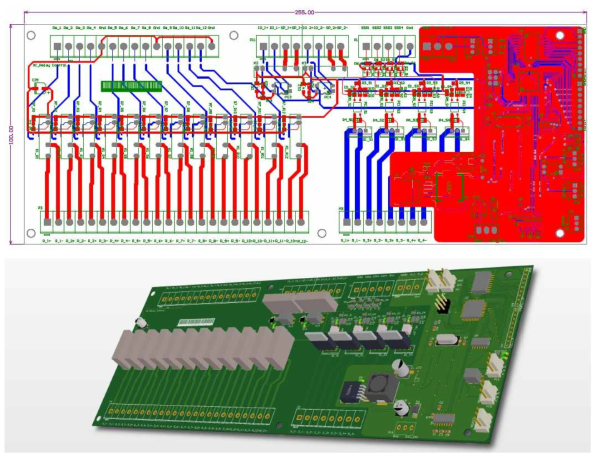 수질냄새 측정장치 Relay board 도면 및 PCB