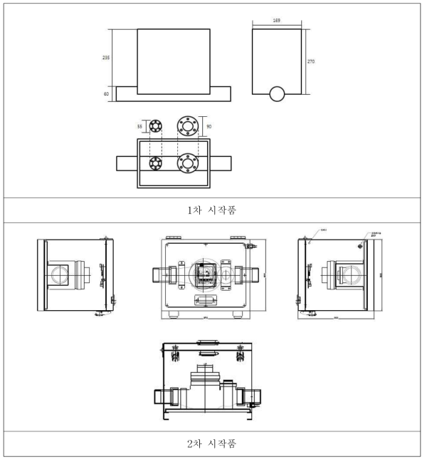 유량 및 압력센서 모듈 설계도