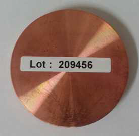 Calibration_Copper Disk (LAB XRF용)