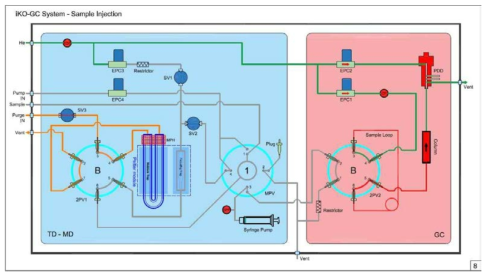 TD; iKO-GC Diagram - Sample Injection