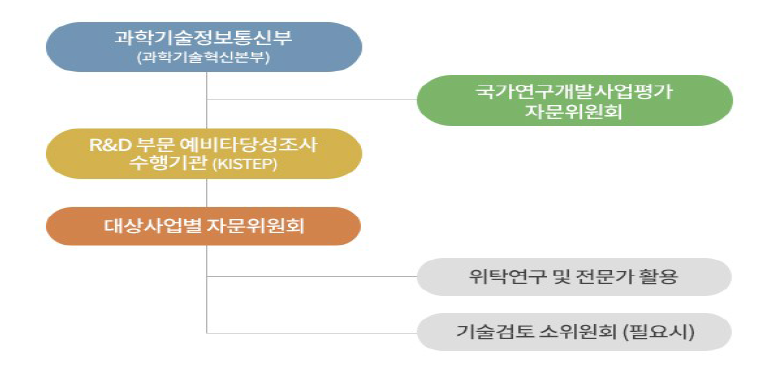 국가연구개발사업 예비타당성조사 추진체계