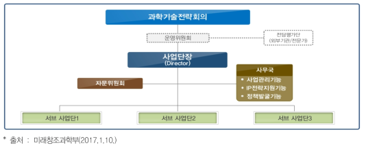 국가전략프로젝트 추진체계도
