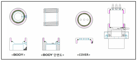 혼합조 부품 도면