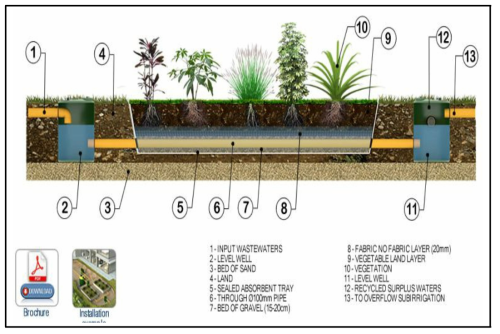 인공습지 내 오염부하저감 (phytodepuration)