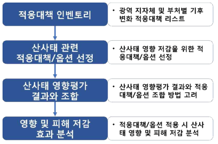 적응대책/옵션 평가 기술 적용 과정