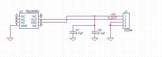 LED Intensity PCB 회로도