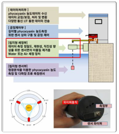 침지형 측정 센서의 세정 기술
