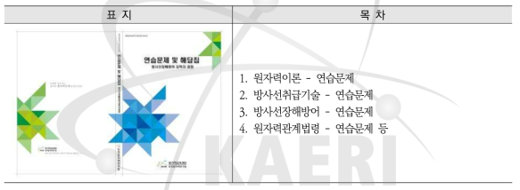 방사선장해방어감독자과정 연습문제 / 해답지