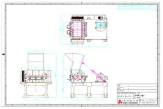 고속타력분쇄기 제작도