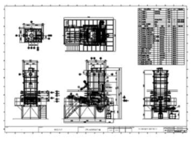 가스화로 및 챔버 도면