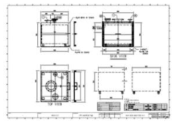 바닥재 배출박스 도면
