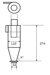분진제거용 싸이클론 사이징