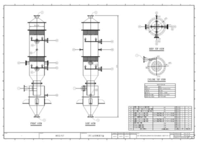 탈염 스크러버 도면