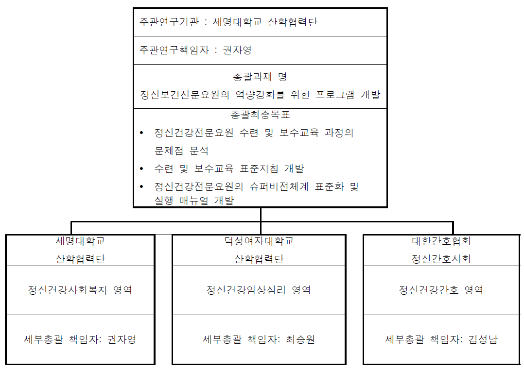 연구 개발 추진 체계