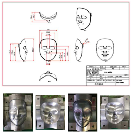 최종적으로 제작된 알루미늄 가금형