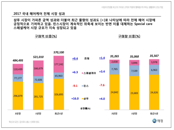 국내 헤어케어 시장