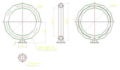 링파이프(ring pipe) 설계 도면