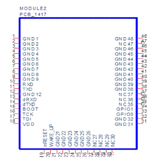 Module Pin Map (Top View)