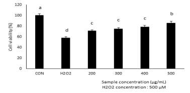 H2O2 Protective Effect of Mixture in C2C12 Myotube Cell
