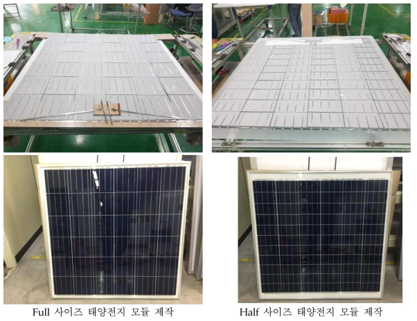 태양광모듈 특성 분석을 위한 샘플 제작