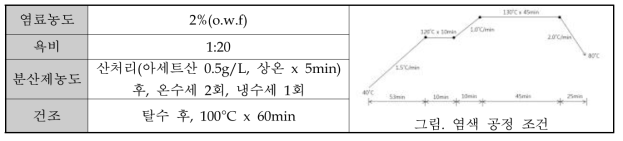 염색 공정 조건