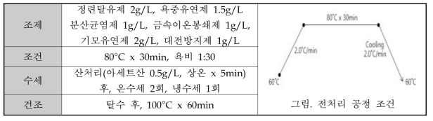 전처리 조건