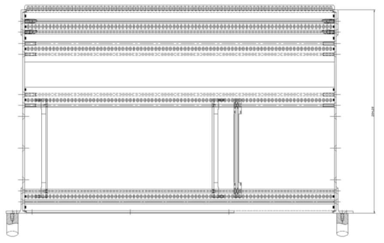 CAD of Rack Case - Top View