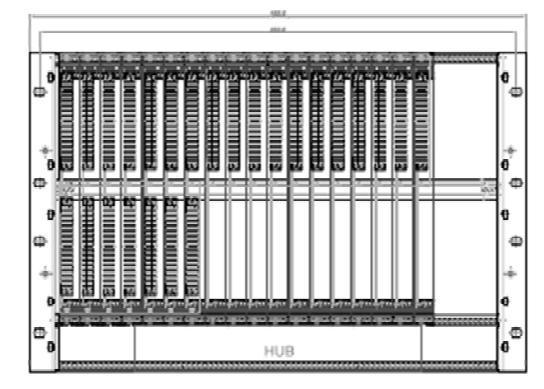 CAD of Rack Case - Front View