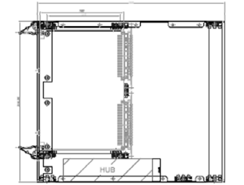 CAD of Rack Case – Side View