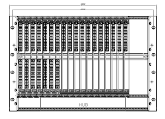 CAD of Rack Case - Front View