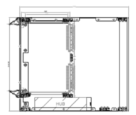 CAD of Rack Case – Side View