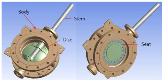 밸브 어셈블리 모델링 및 주요부품