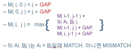 Needleman-Wunsch 알고리즘