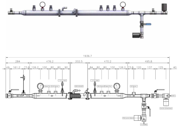 EGR Module 도면