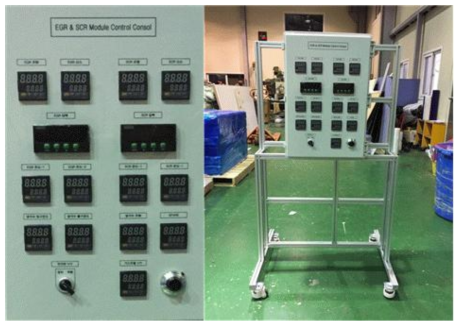 실험에 사용된 EGR & SCR 제어콘트롤 모듈 사진