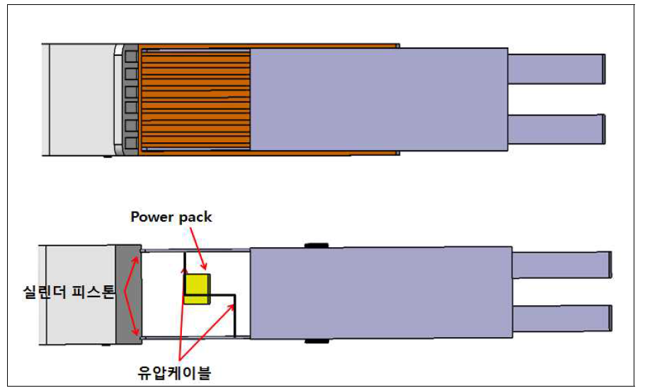 유압실린더를 이용한 슬라이딩 데크 승, 하강 시스템