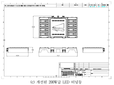 LED 가로등 디자인 구조물 변경