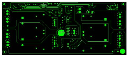 설계된 PCB Layout의 Top면