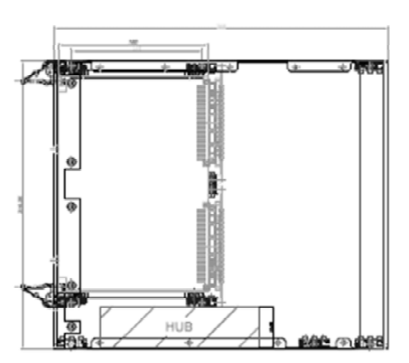 CAD of Rack Case – Side View